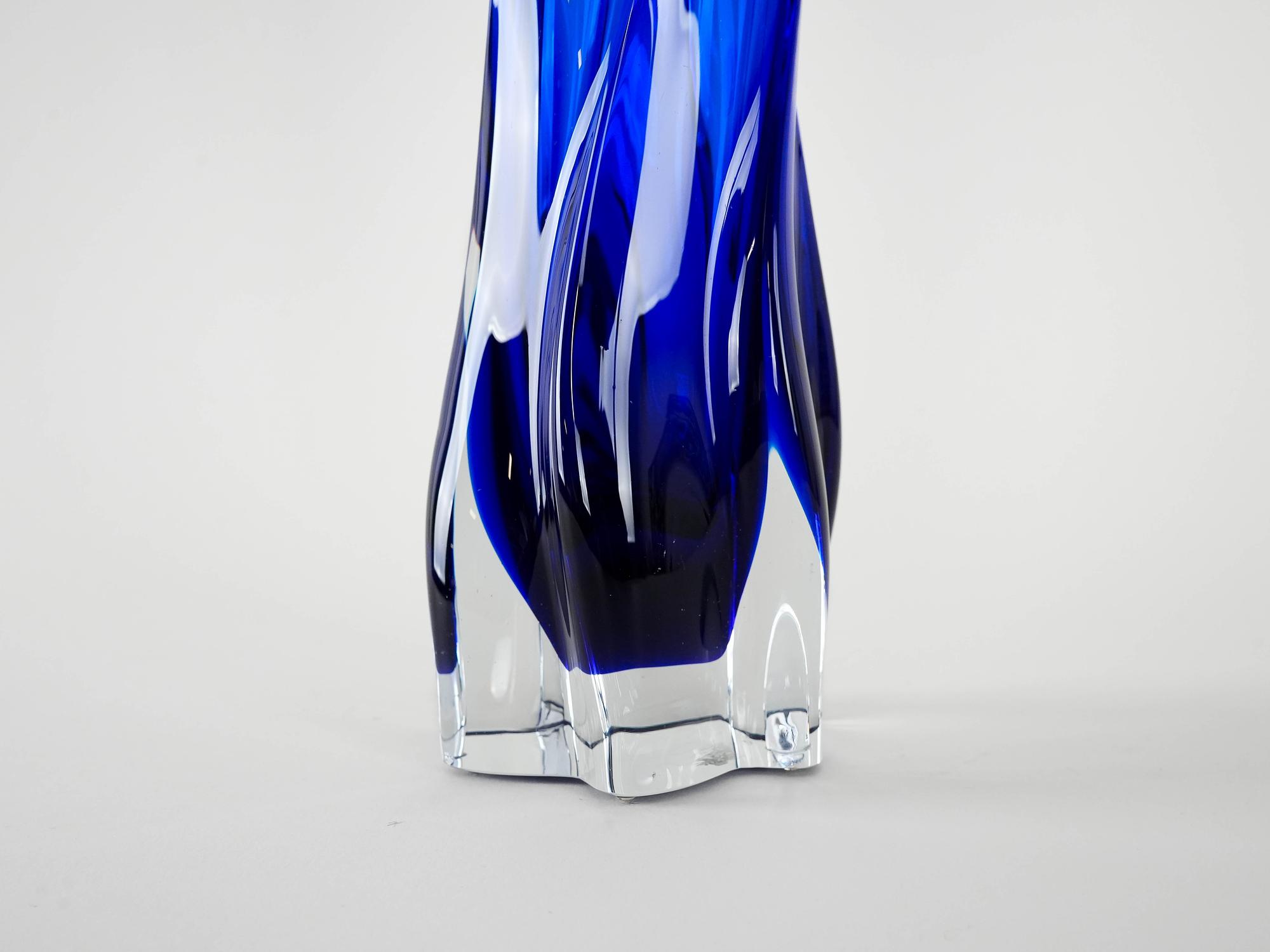 Cobalt vase blue 1970s 8