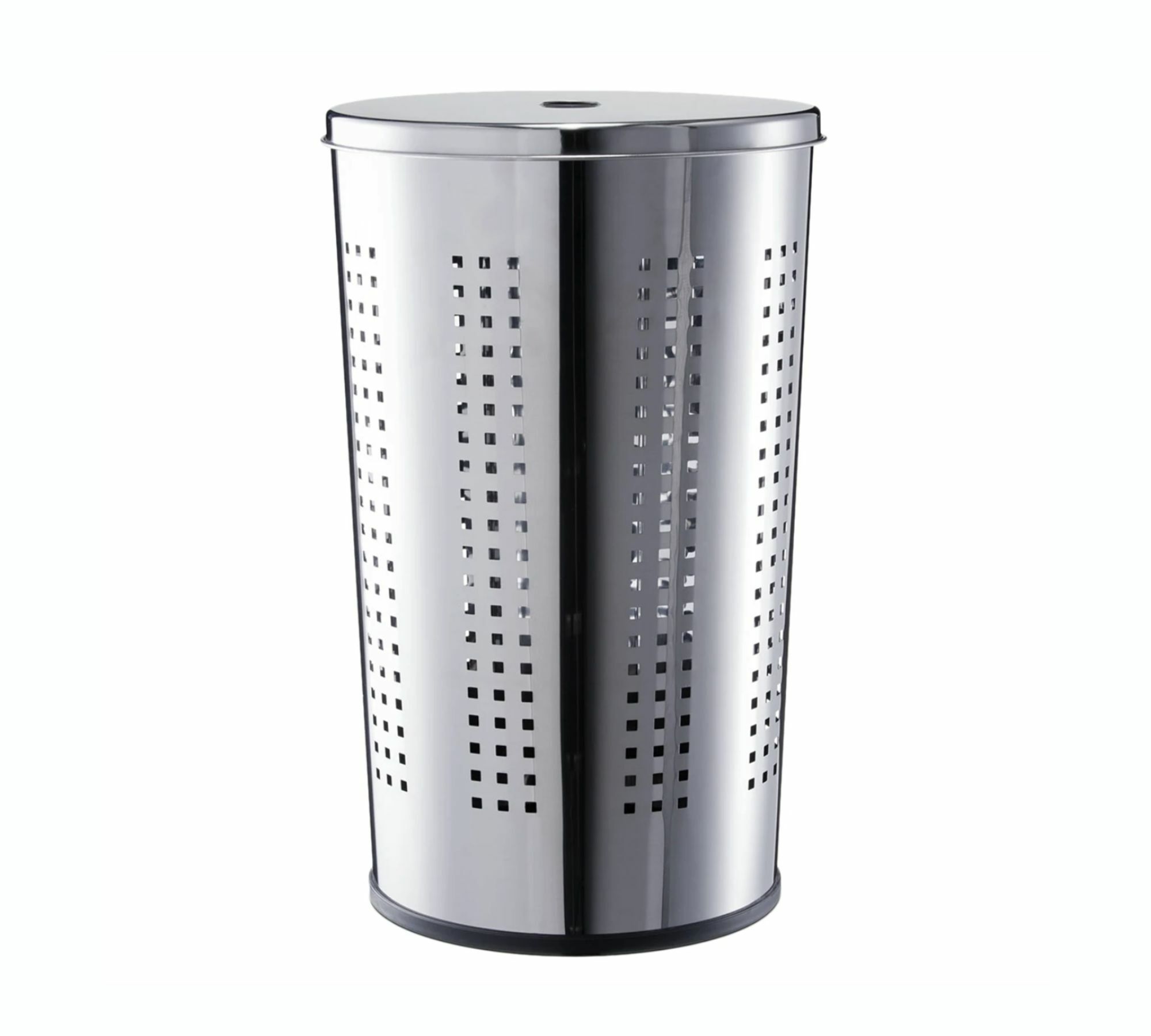 Wäschekorb Edelstahl Silber 0