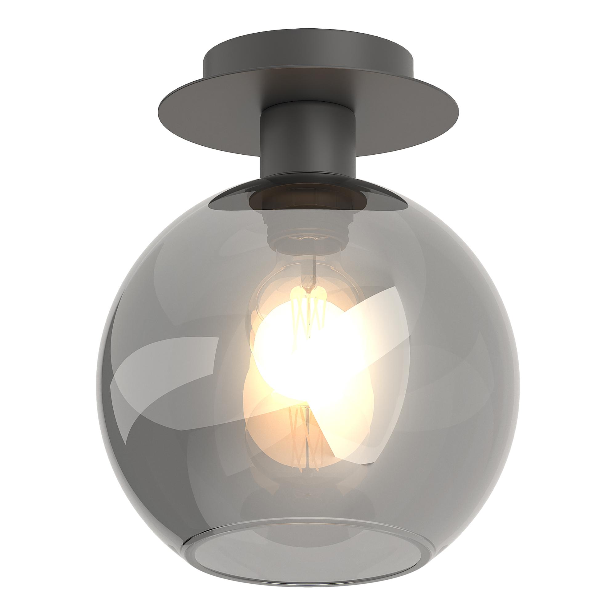 1-Flammig Entea Deckenleuchte Farbglas Eisen 0