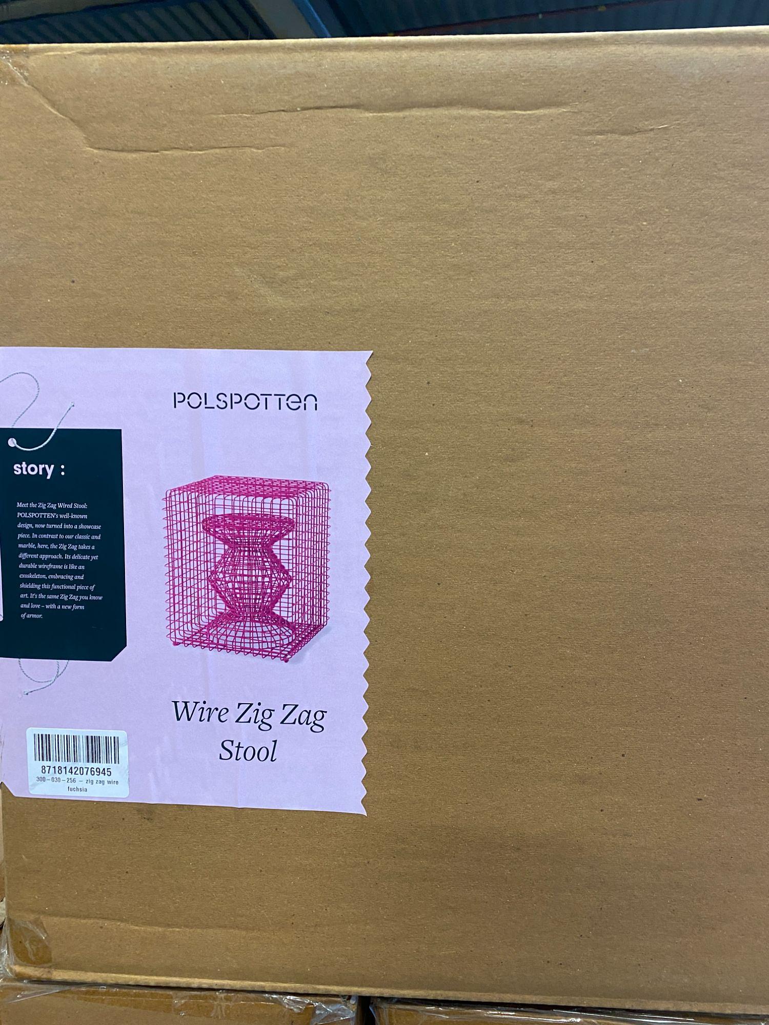 Wire Tip Tap Stool Red 1