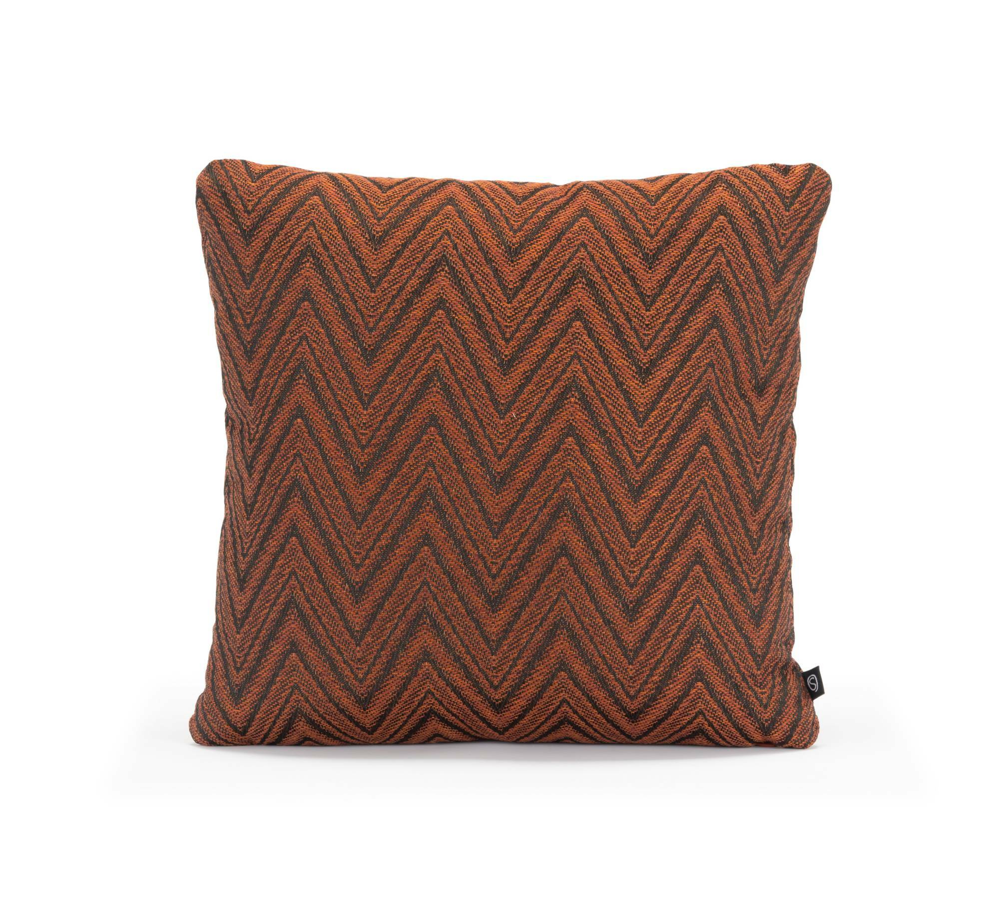 Inez Kissen Danilo Zigzag Burnt Mocca mit Entenfederfüllung 1