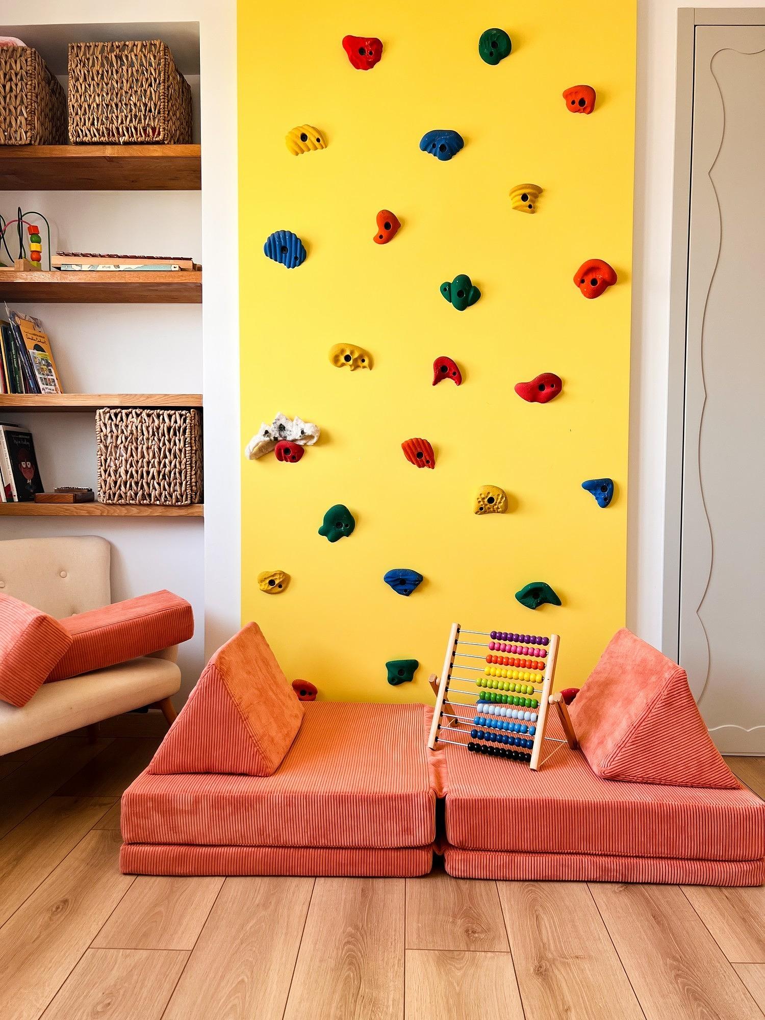 Puzzle Sofa Bed 2-Seater Orange 4