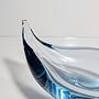 Vintage Schale Glas Blau 2