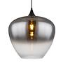 1-Light Maxy Type Pendant Light Smoked Glass Iron 0
