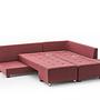 Manama Corner Sofa Bed Right - Claret Red 8