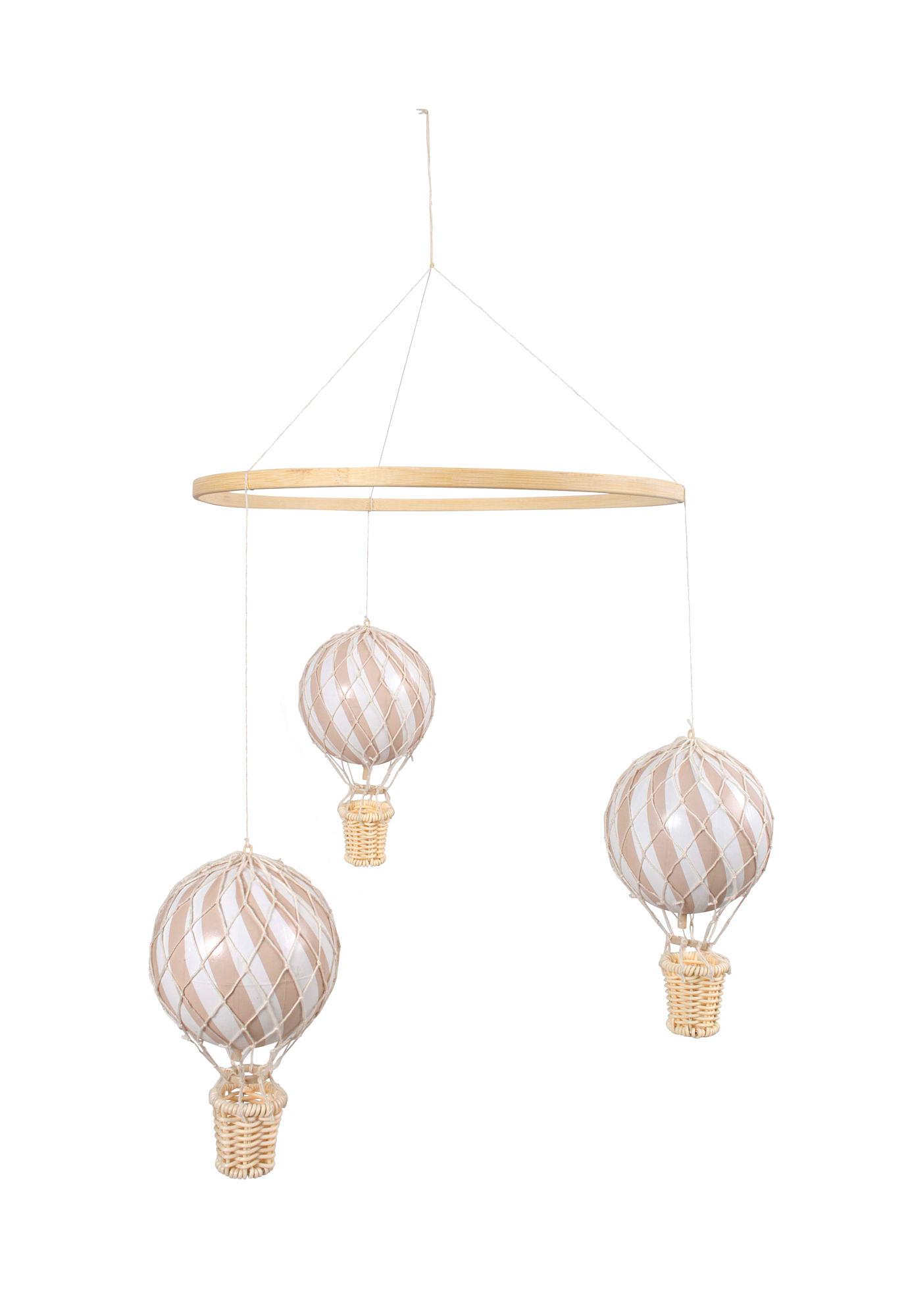 Hot air balloon mobile Recycled plastic Bamboo Frappé 1