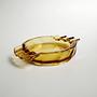 Vintage Art Deco Aschenbecher Gelb 1930er Jahre 7