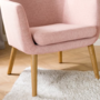 Loungesessel Webstoff Stefka Rosa 7