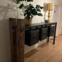 Galerie Sideboard Handgefertigt Holz Stahl Schwarz 0