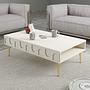 Lyon 33 Couchtisch Holzfurnier Creme Gold 1