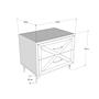 Felicita Bedside Table Wood Veneer Anthracite 5