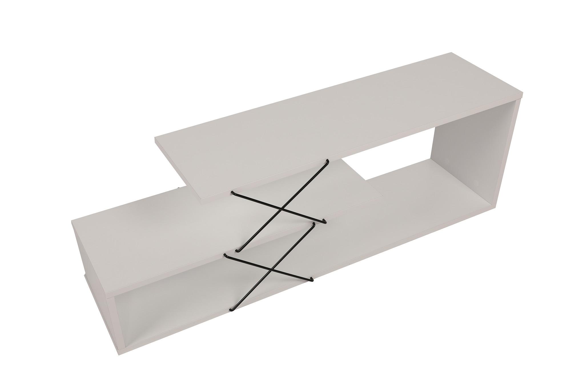 Zigzag Lowboard Wood Veneer White 7