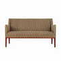 Vintage Sofa Teakholz Textil Grün 1960er Jahre  0
