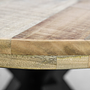 Ovale Portland Tischplatte Mangoholz 3