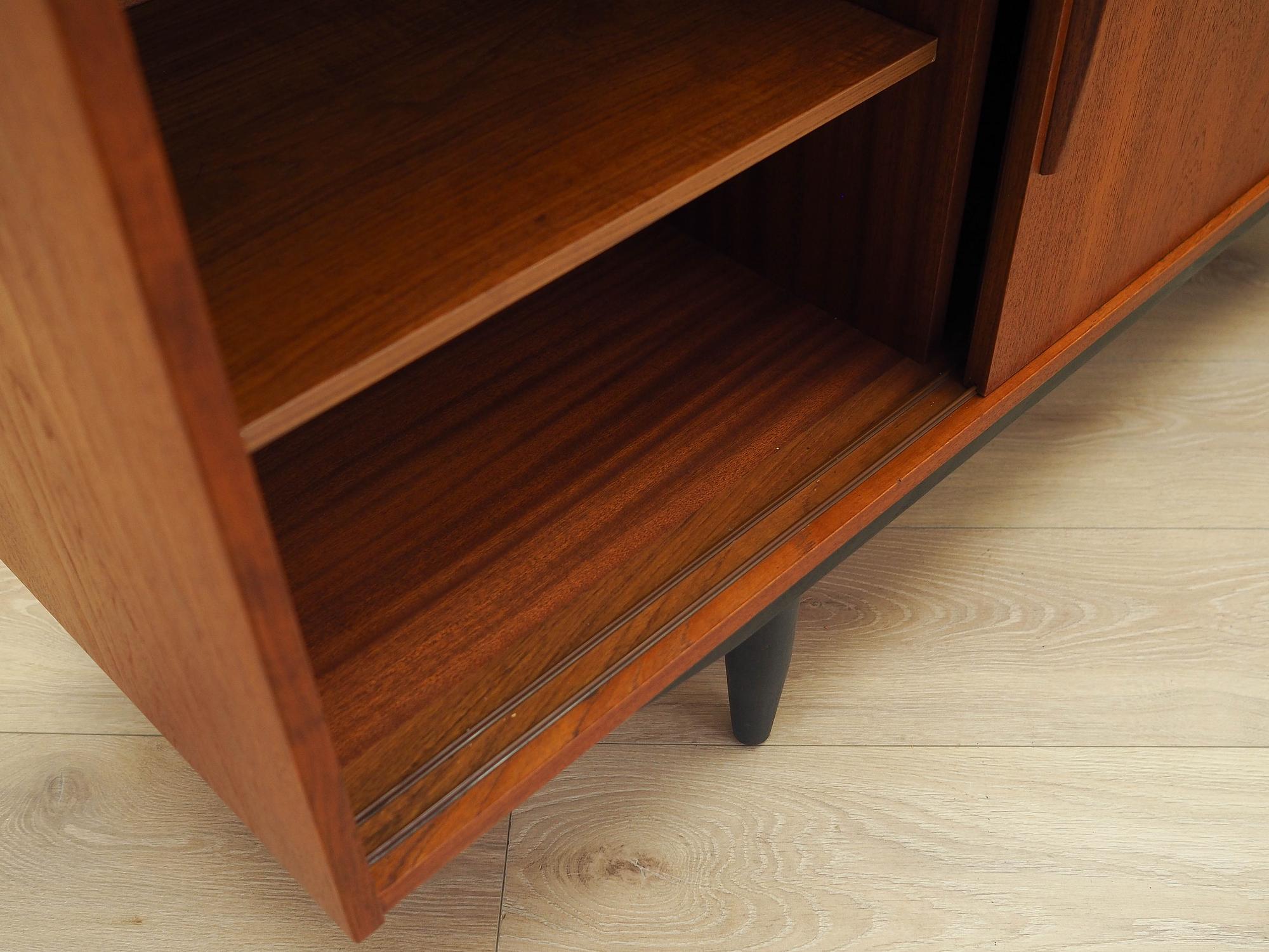 Teak sideboard brown 1970s 10
