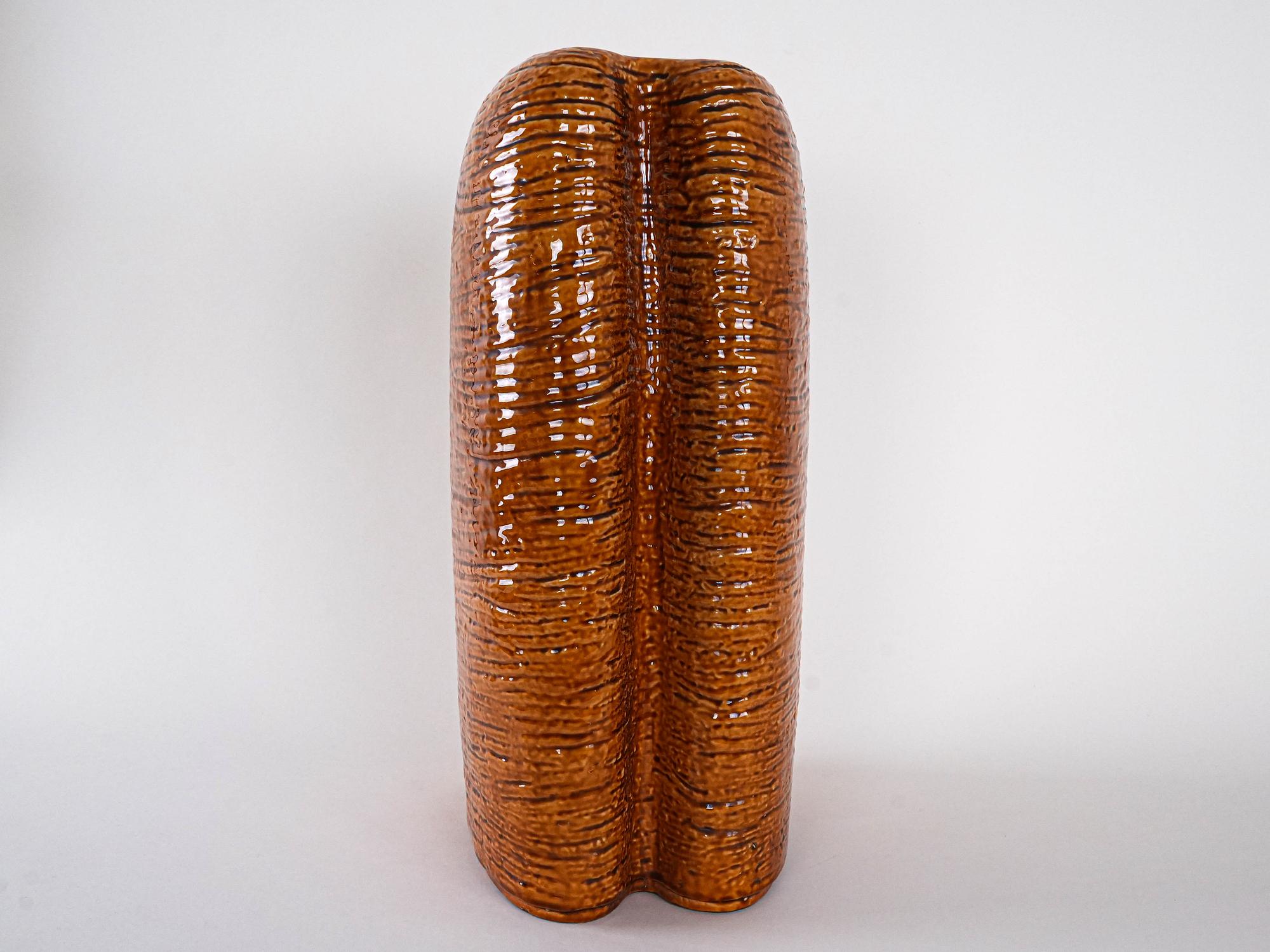 Ceramic vase Brown 4