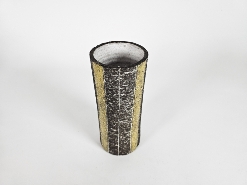Vintage Vase Keramik Mehrfarbig 1960er Jahre 1