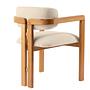 Mistral Armchair Wood Veneer Cream White 5