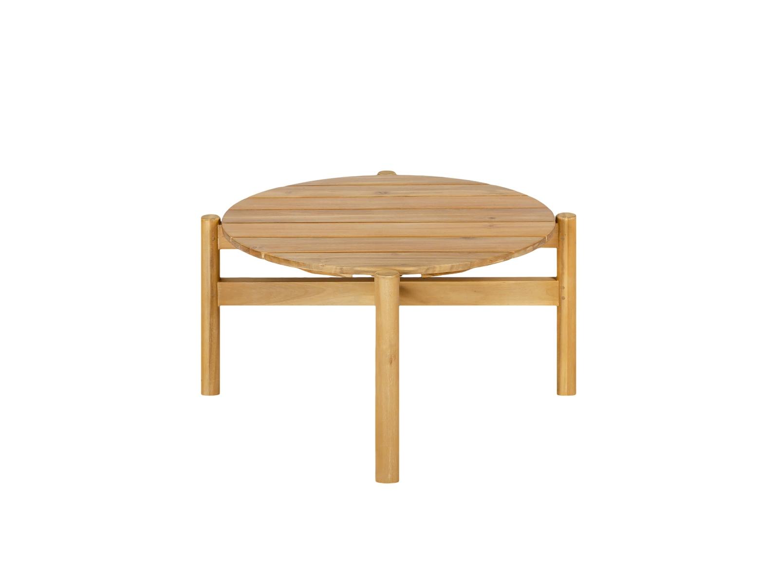 Majorelle Garden Table Wood Light Brown 60x60x37 cm 0