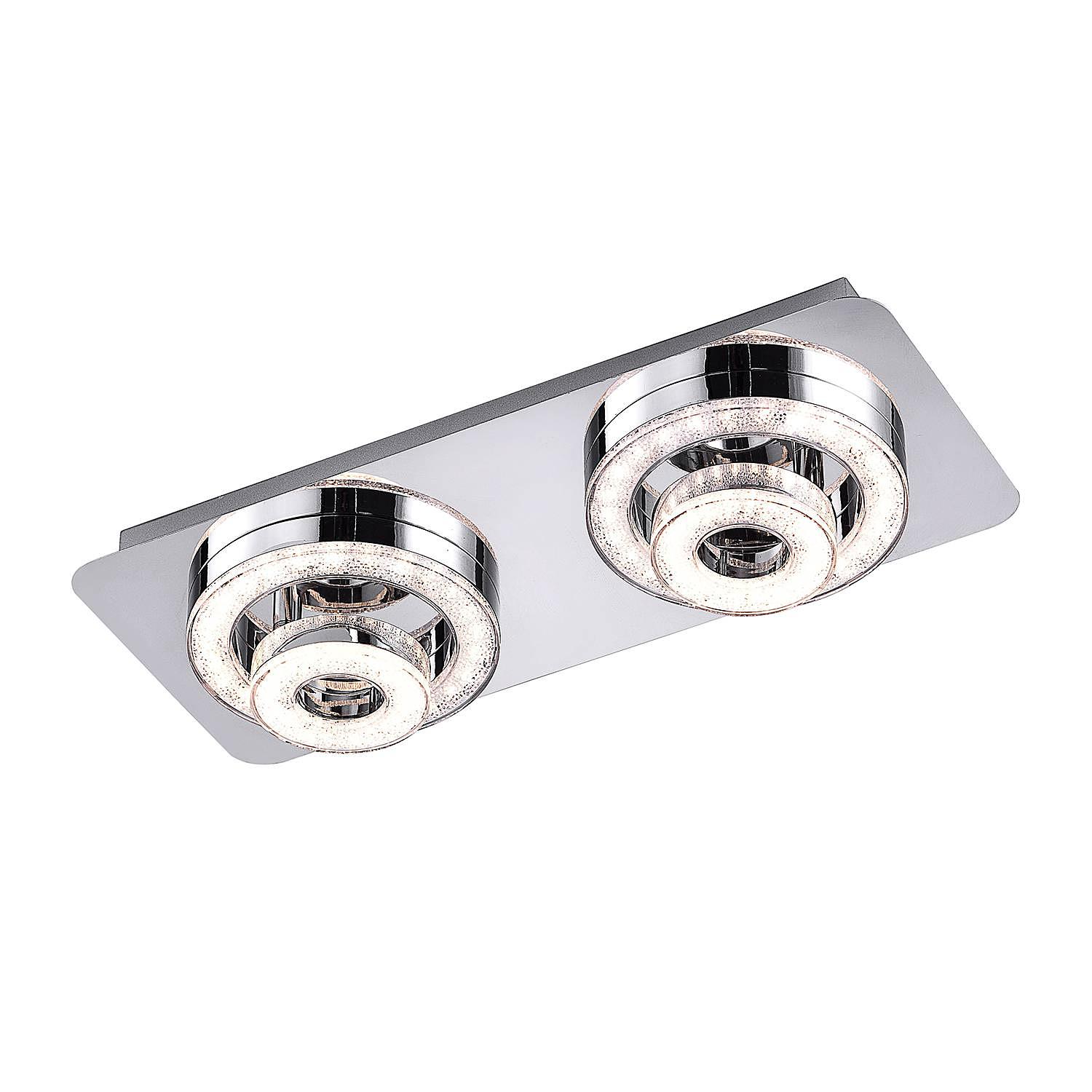 Tim LED-Deckenleuchte Acrylglas Stahl 4-flammig 1