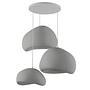 3-Flammig Wabi Sabi Ashveils Pendelleuchte Beton Grau 6