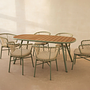 Canar Garden Chair Polyester Cream 60x57x75 cm 8