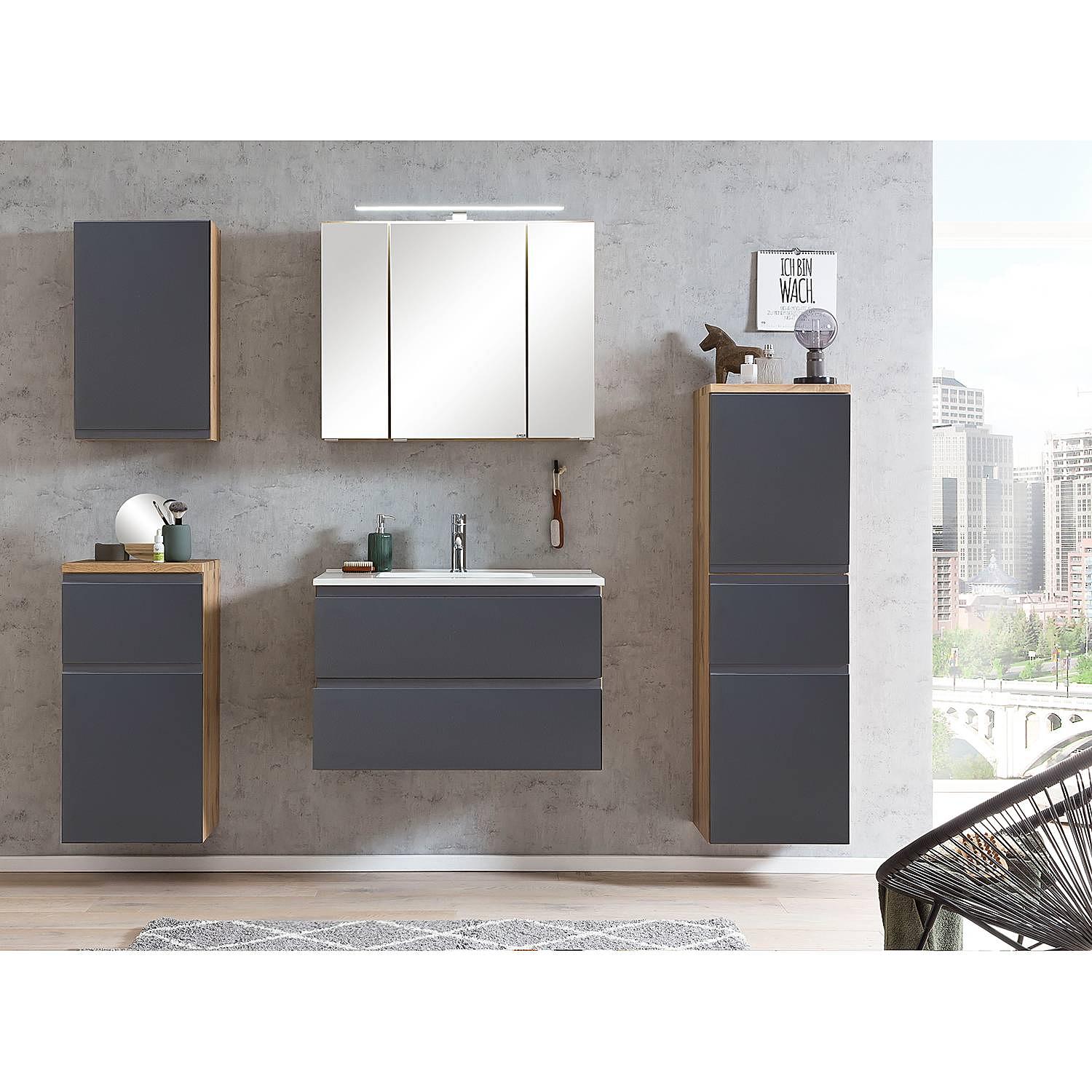 Roccolo Wall Cabinet Matte Grey 40 cm 4