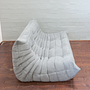 Togo Sofa 3-seater textile light grey 1