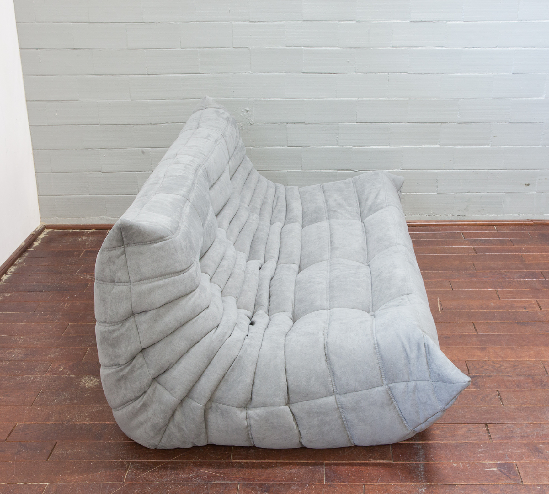 Togo Sofa 3-seater textile light grey 1