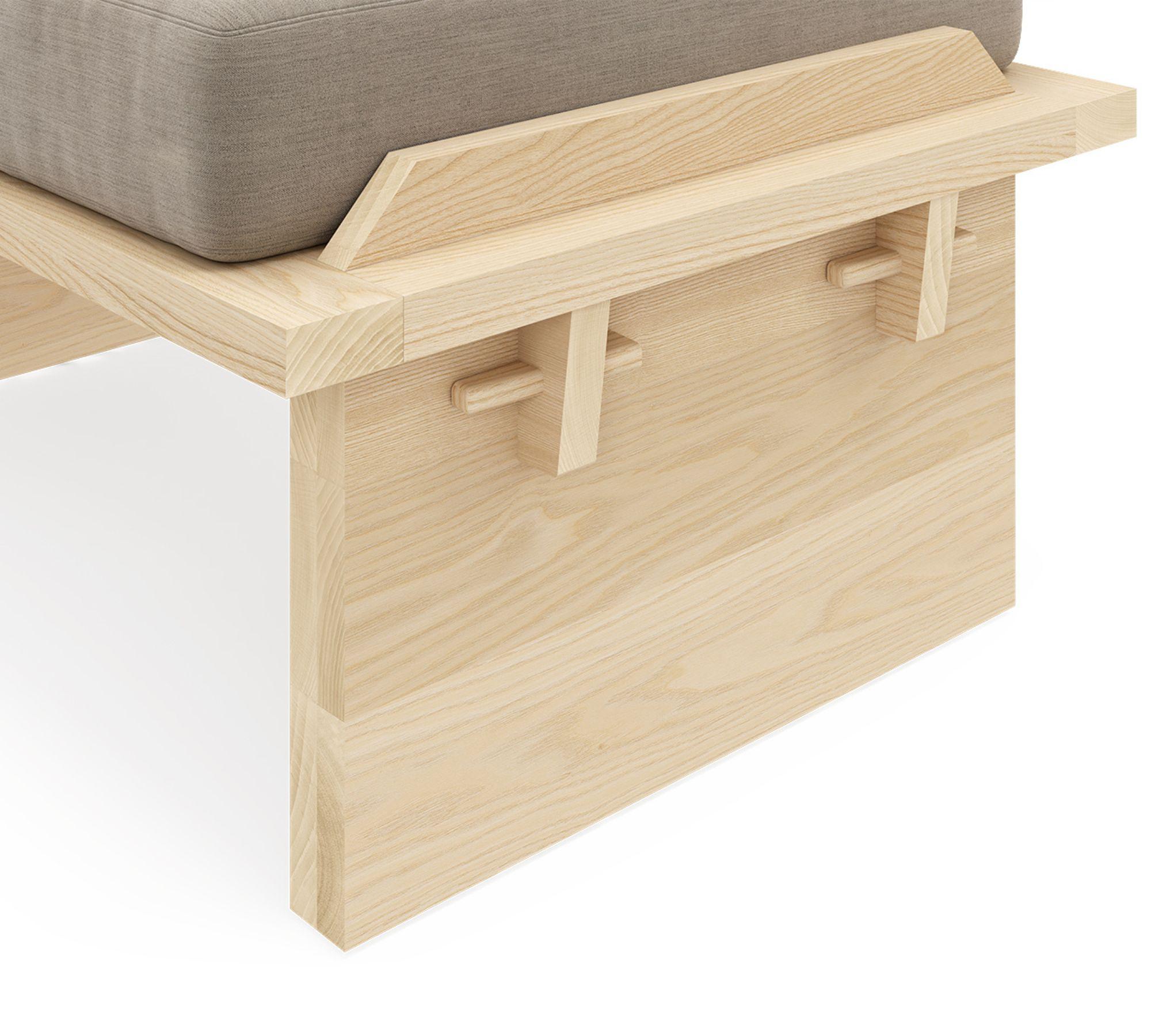 Wilson Ottoman / Coffee Table Removable Cushion Forest Mole 2