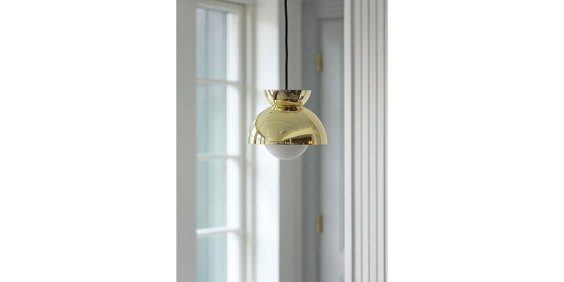 Butterfly Pendant Light Brass Gold Look 1