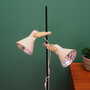 Vintage floor lamp metal pink 1970s 2