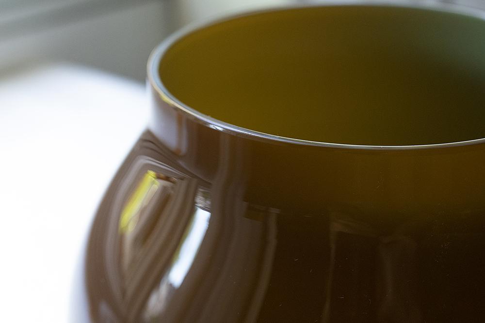 Vase Murano glass Brown 1