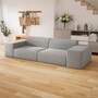 Pyllow Sofa 2-Sitzer Lichtgrau Baumwoll-Leinen Mix 4
