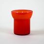 Glass Vase Red 1970s 3