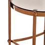 Forli Rounder Side Table Iron Rose Gold 2