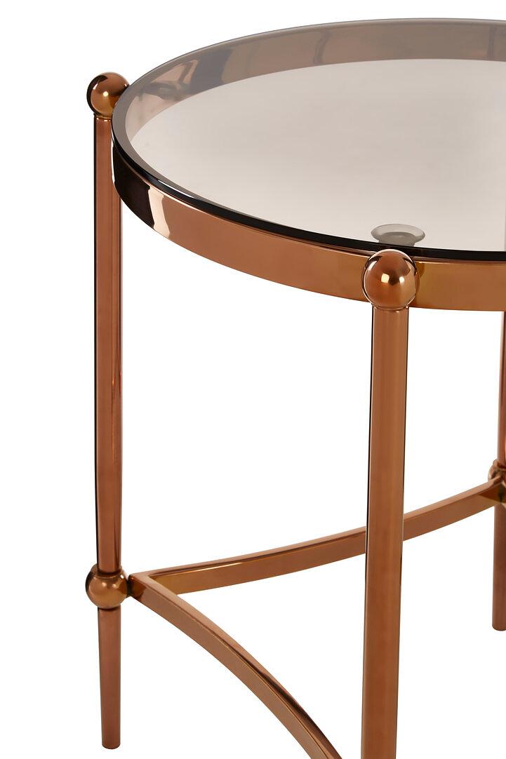 Forli Rounder Tavolino Ferro Oro rosa 2