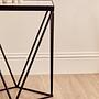 Shalimar Square Black Finish Basis-Beistelltisch 3