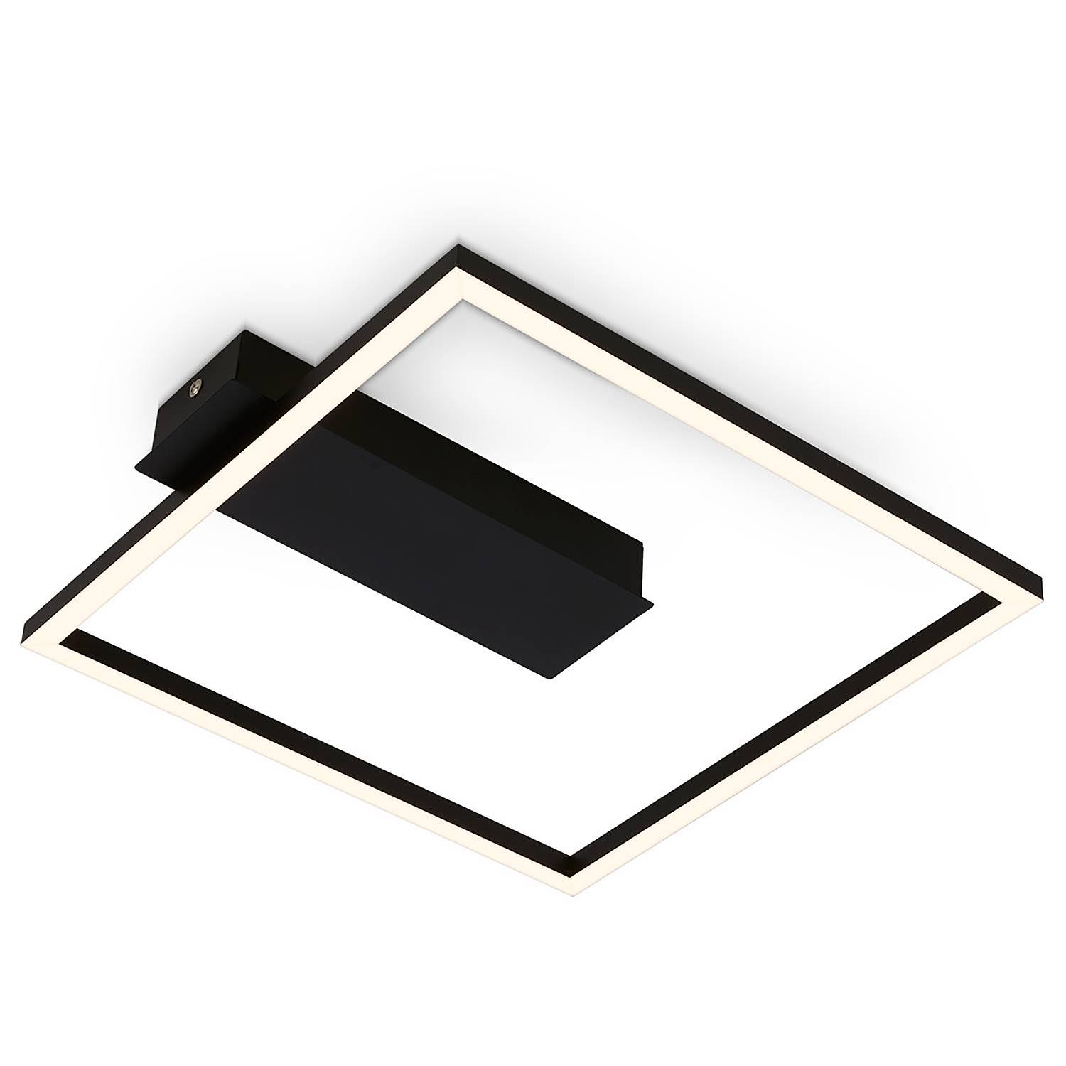 1-Flammig LED-Deckenleuchte Figa Aluminium Schwarz 1