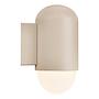 Outdoor Wandleuchte Heka Aluminium / Glas 1-flammig Beige 3