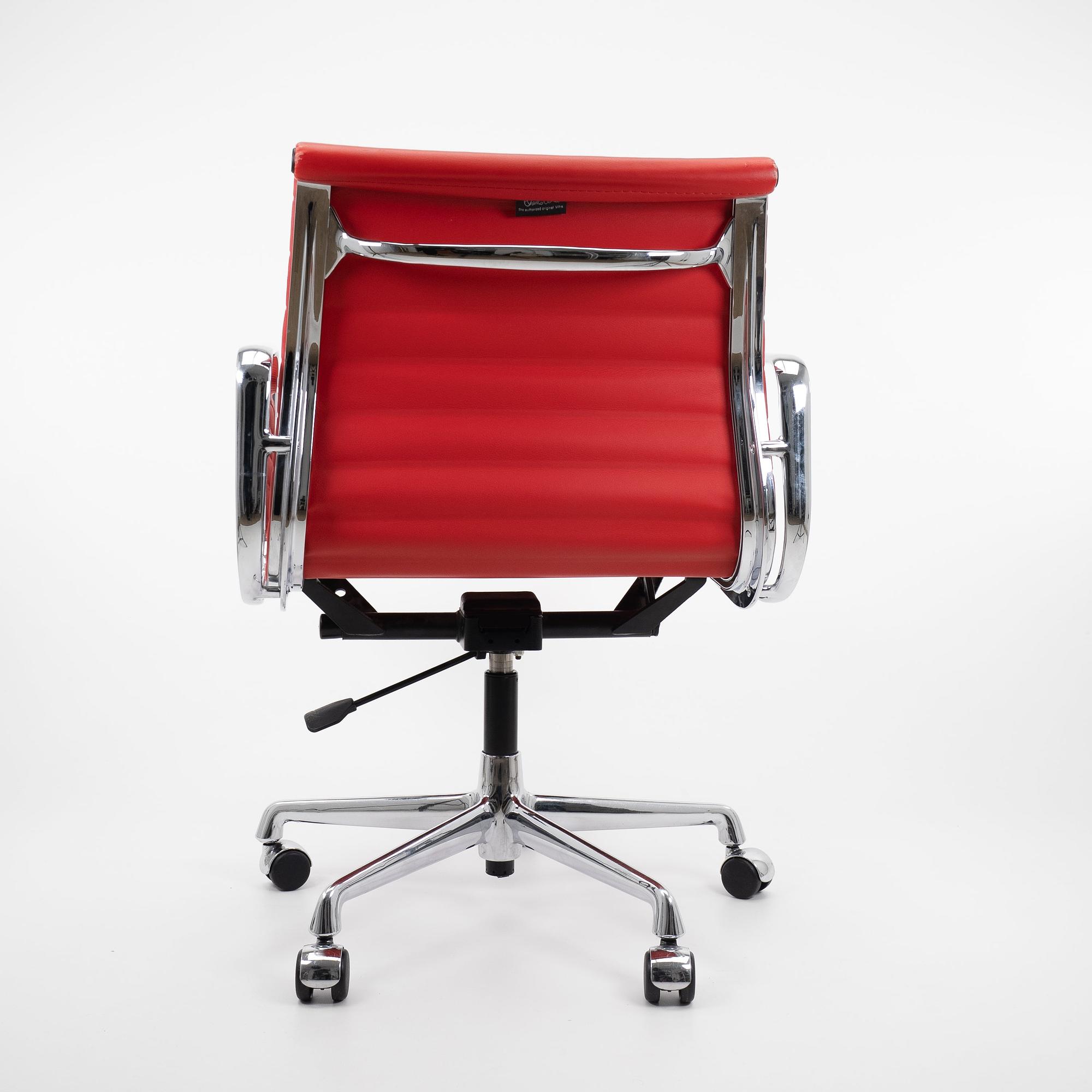 EA117 Office Chair Rocker Aluminium Red 3