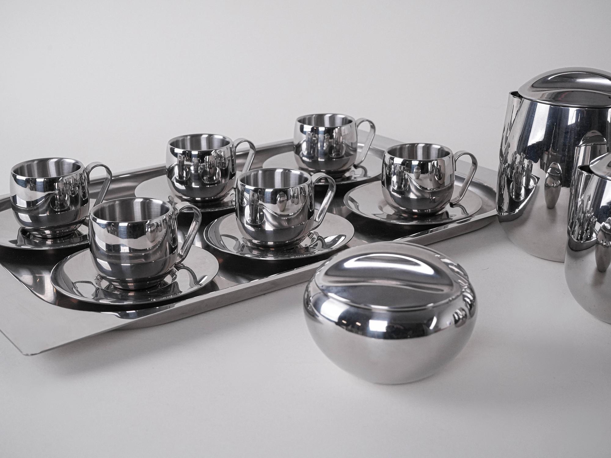 Kaffee- und Tee-Service Silber 9