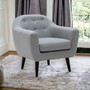 Ritchie Sessel Textil Holz Pearl Grey 0