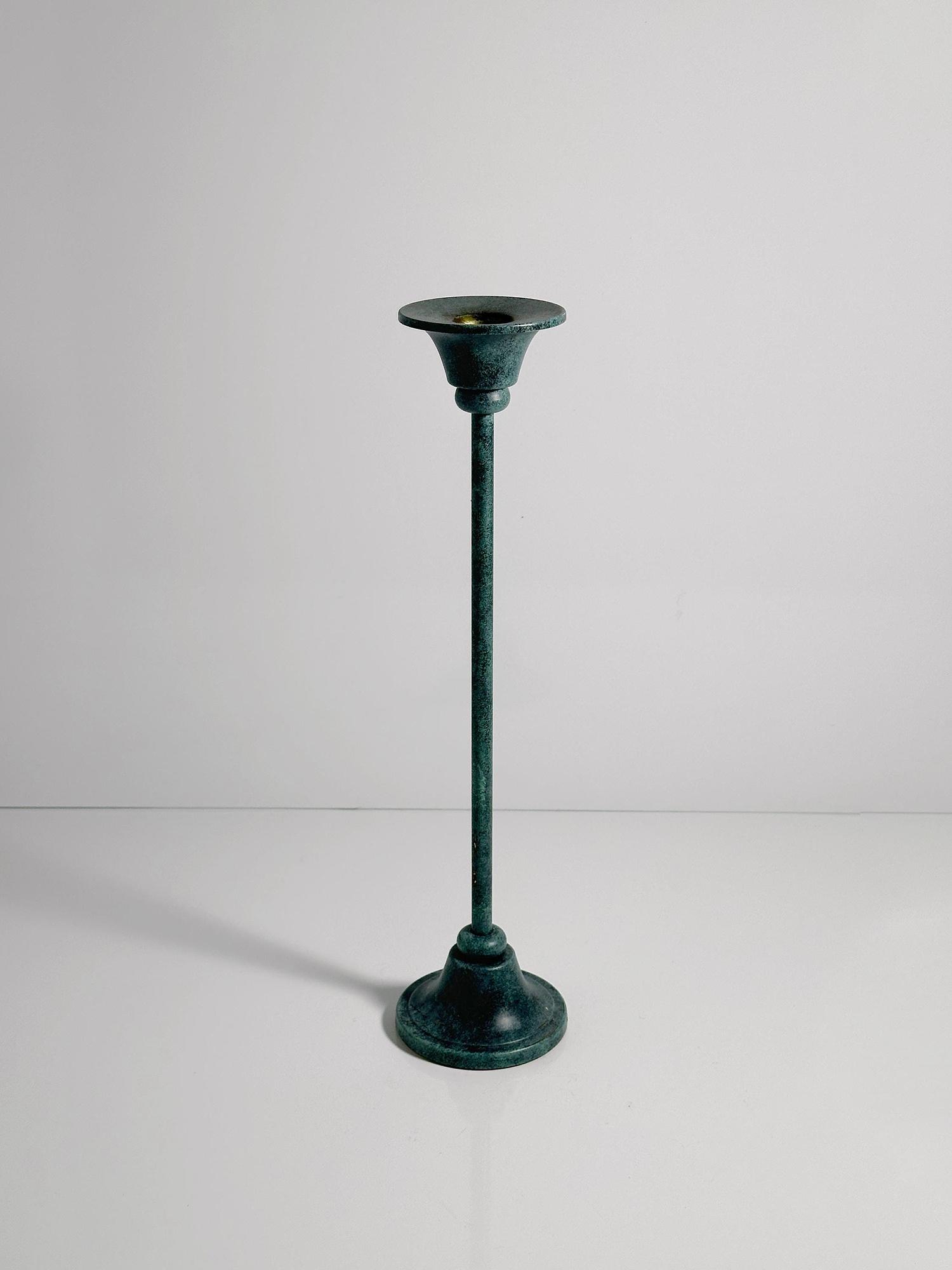 Vintage candlestick metal 1980s 0