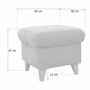 Polsterhocker Webstoff Beere 9