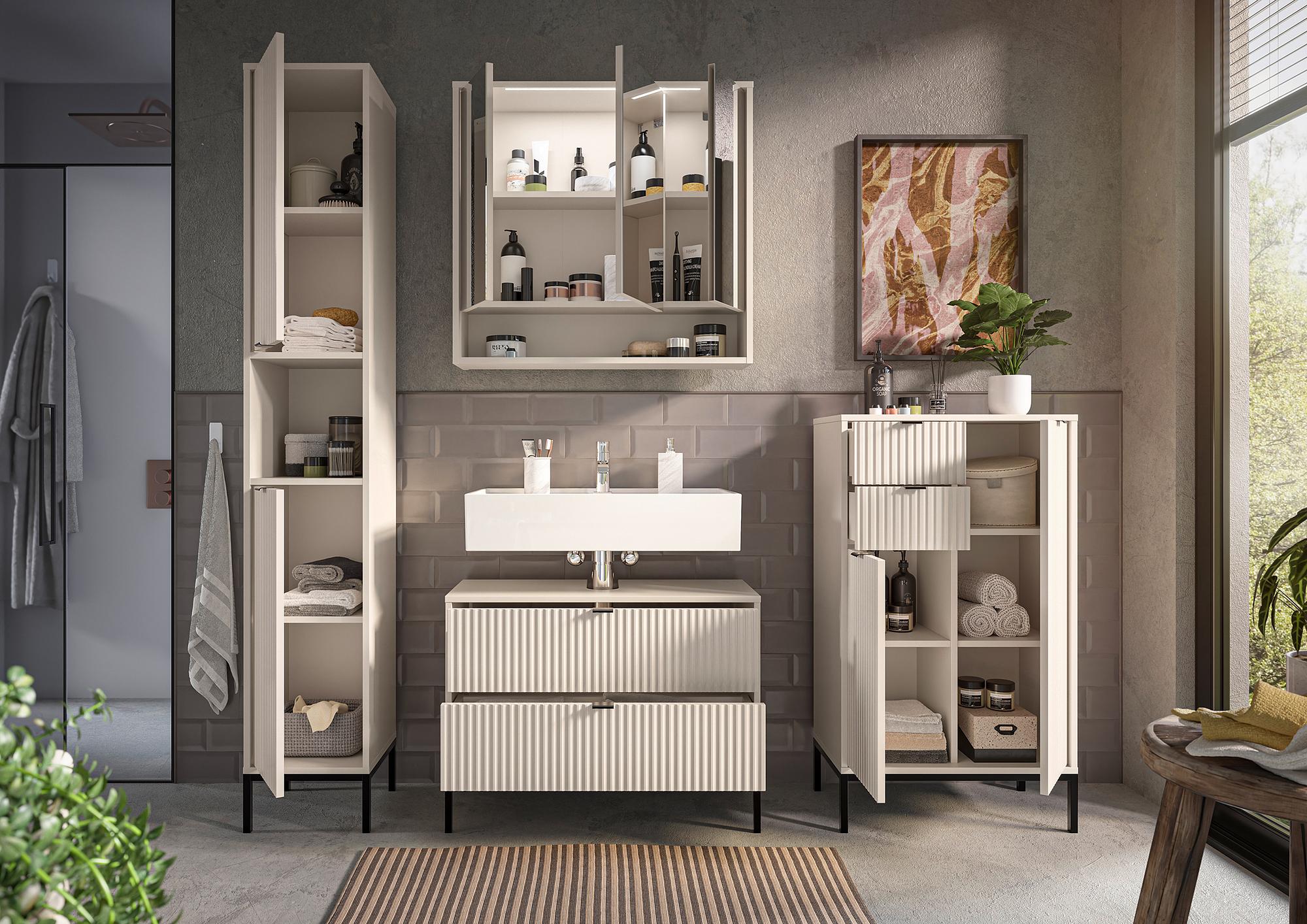 Vanity unit Juvara Cashmere 80cm 4