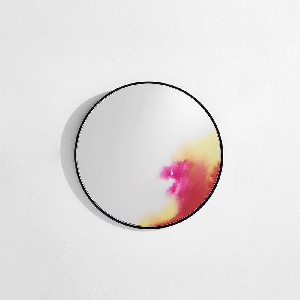 Francis Spiegel Stahl Spiegelglas Rosa 0
