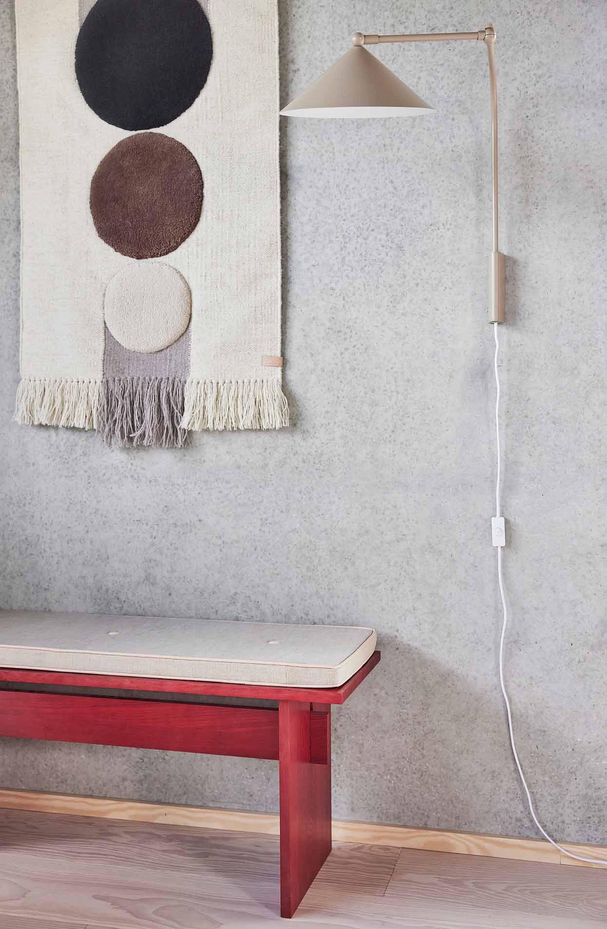 Kasa Wandleuchte Metall Weiß 1