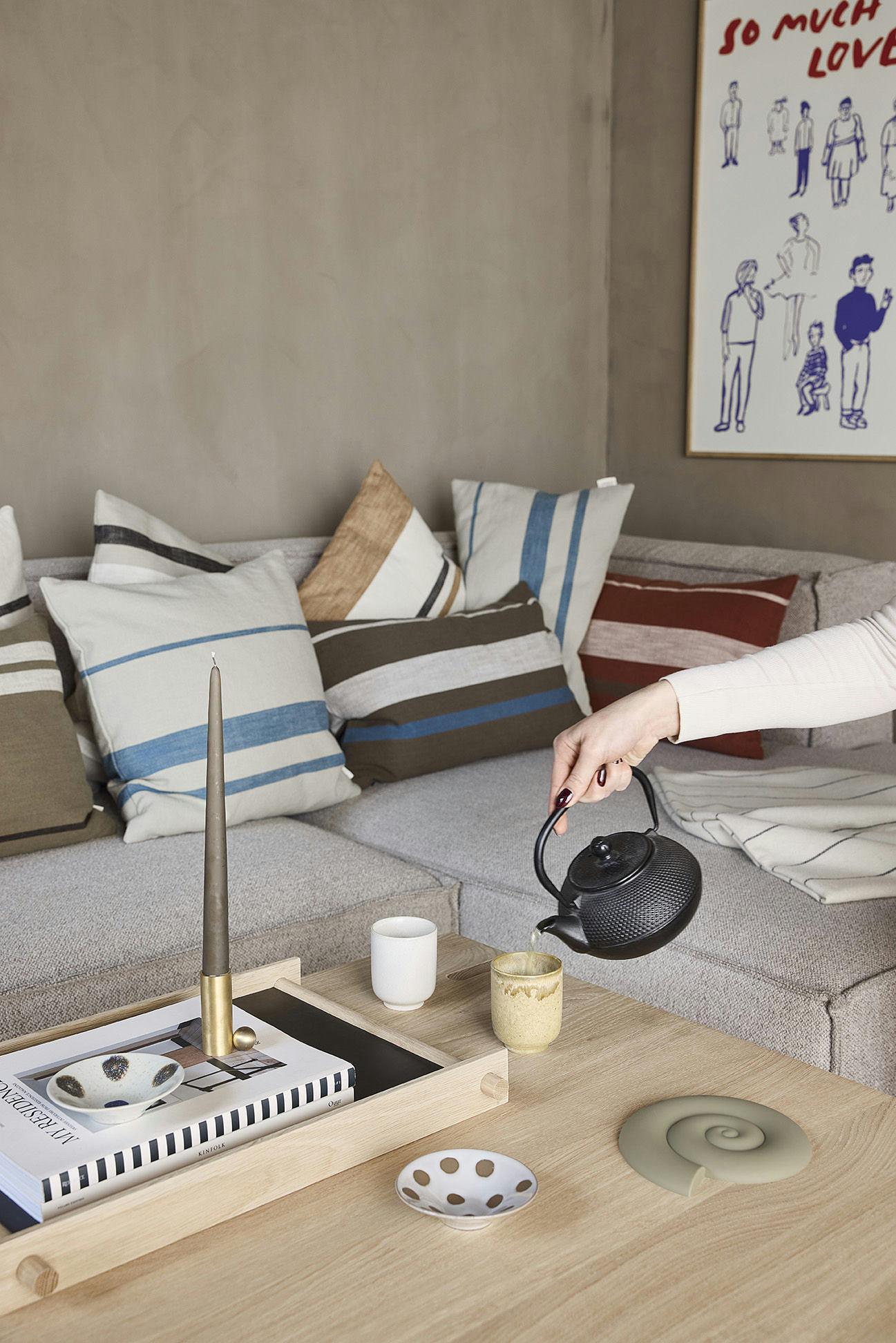 Nautilus Untersetzer Silikon Olivgrün 1