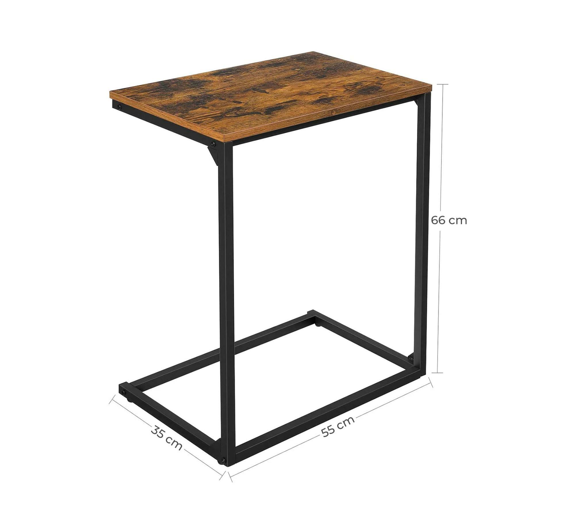 Side table metal brown black 1